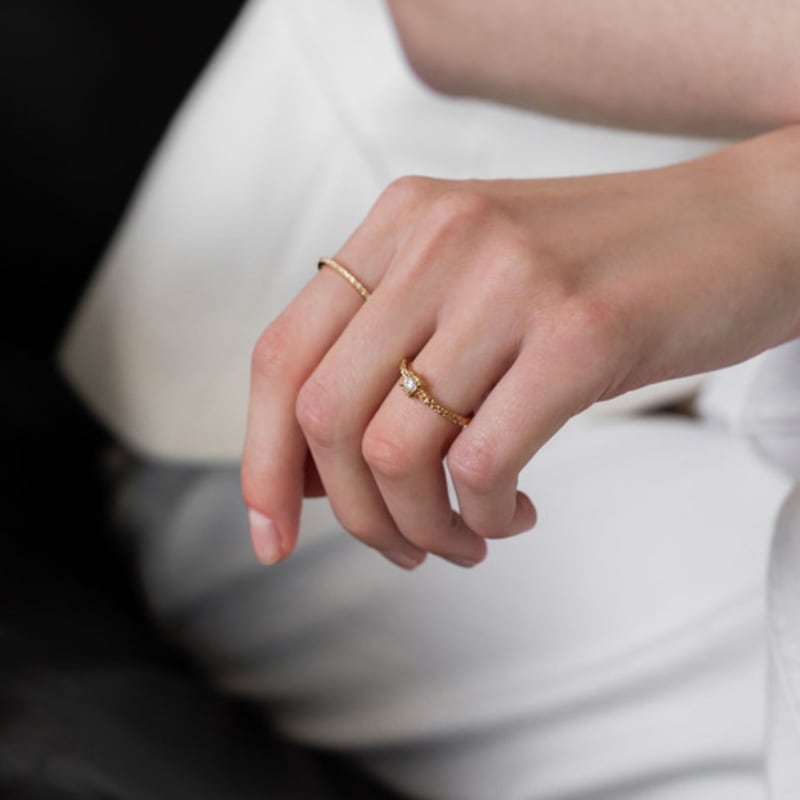 Dawn of Me Twilight Petite Cubic Ring