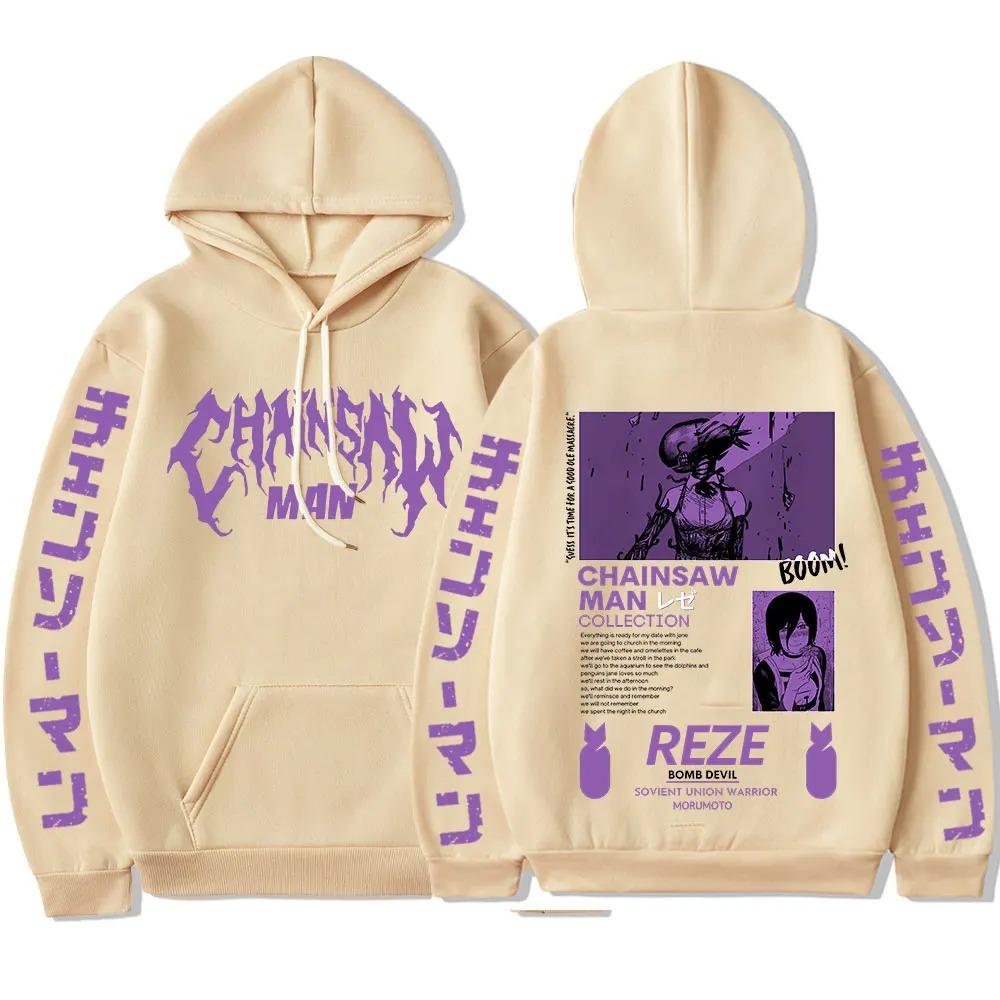 

Anime Chainsaw Man Reze Harajuku Manga Graphic Hoodies Vintage Oversized Hooded Long Sleeves Cotton Hoodie Men Women Clothes XXXL