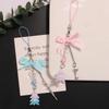 Stylish Butterfly Bag Charm Trendy Bowknot Keychain Phone Charm Keyrings Cool Keychain Acrylic Material for Party Daily