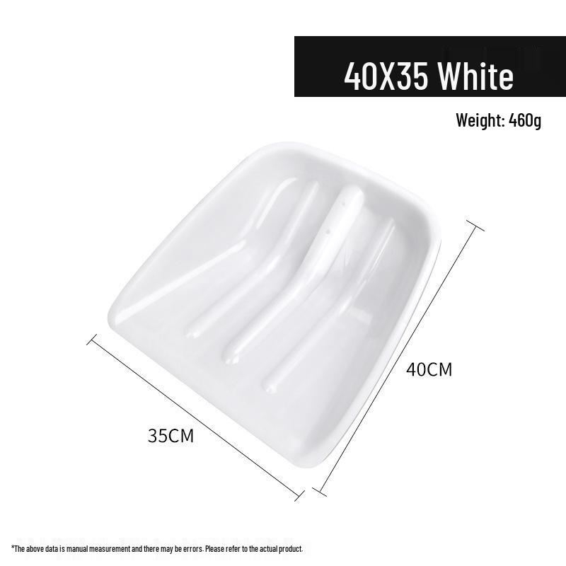 Extra Wide Tempered Iron and Plastic Snow & Grain Shovel