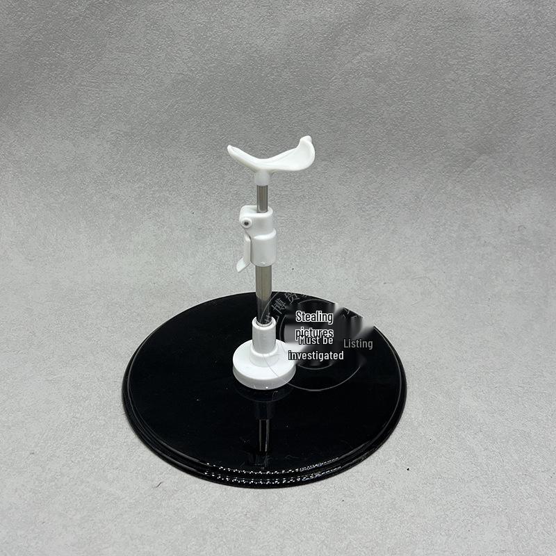 Adjustable Stainless Steel Doll Stand for 30cm to 60cm BJD Dolls with Multiple Support Points