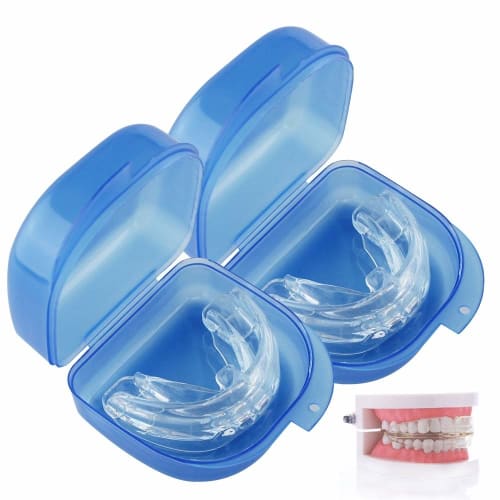 Anti-snoring Mouthpiece, Sleep Aid, Night Guard Protects Both Upper and Lower Teeth. Mouthpiece, Adjustable Size, Moldable, Prevents Noise During Slee