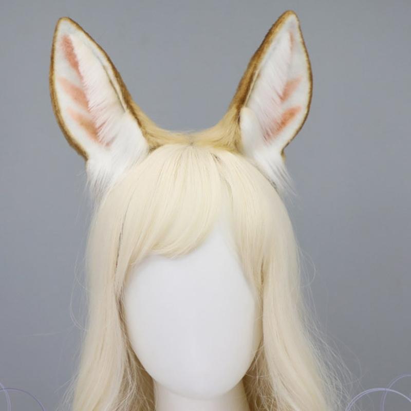 Cartoon Cosplay Costume Beast Deer Hair Hoop Furry Deer Hair Styling for Live Show Headbands Furry Deer Animal Carnivals