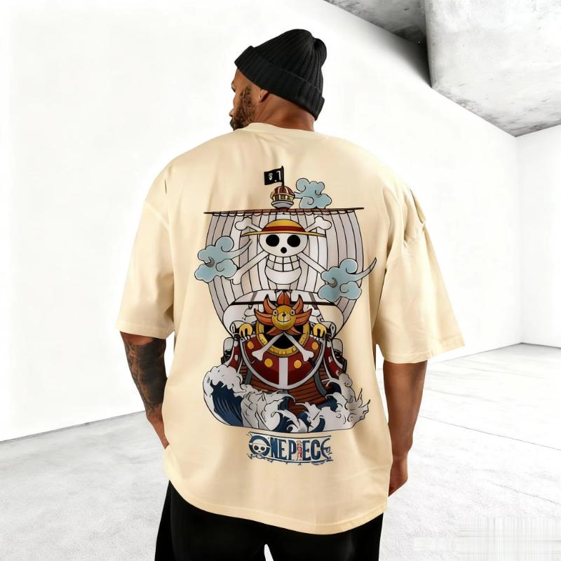 Anime tričko One Piece Pánské Dámské Bavlněné Krátký rukáv Ležérní top Letní Manga Grafický potisk Volný Streetwear Cosplay Y2k Oblečení