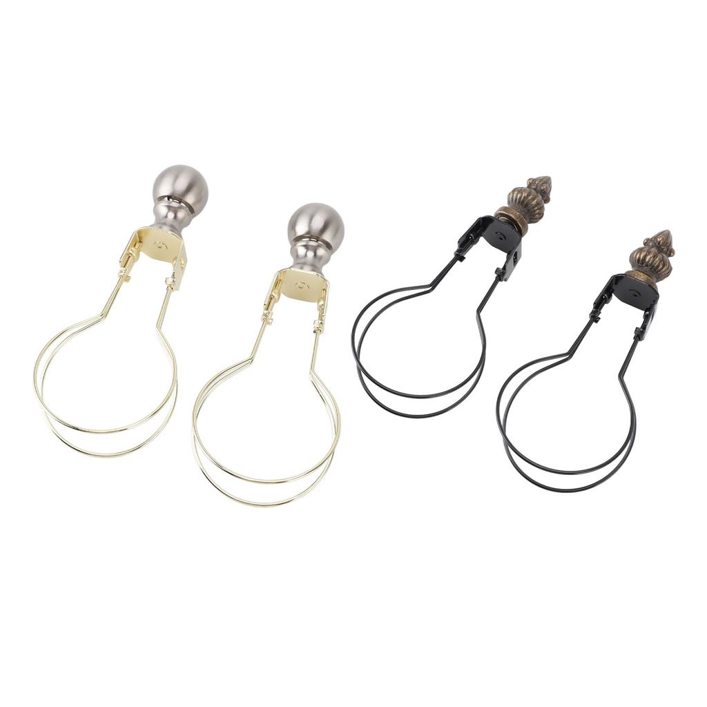 2pcs Lamp Bulb Clip Adapter Modern Stylish Metal Lampshade Holder Adapter Clip On Lampshade Adapter