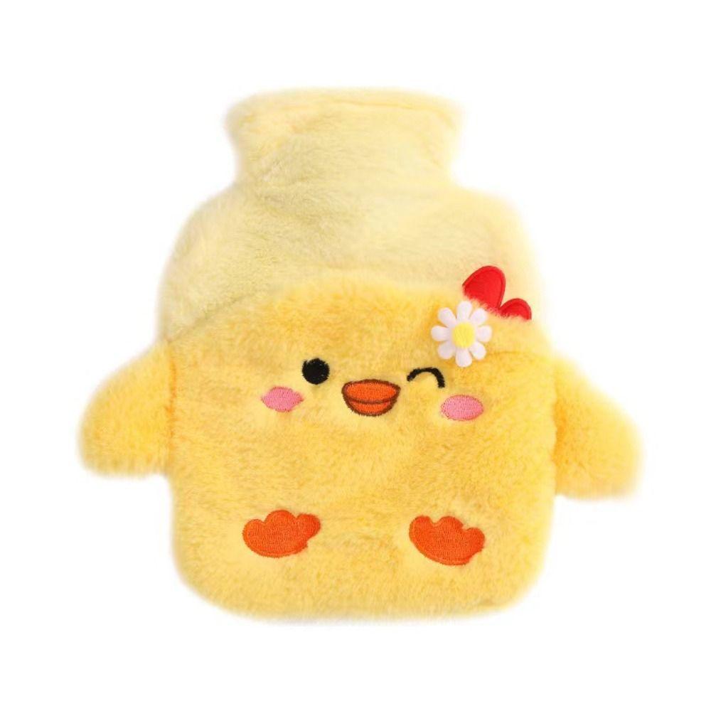 Removable Cartoon Warm Water Bag Leak-proof Water-filling Bottle Hot Water Bottles  Belly