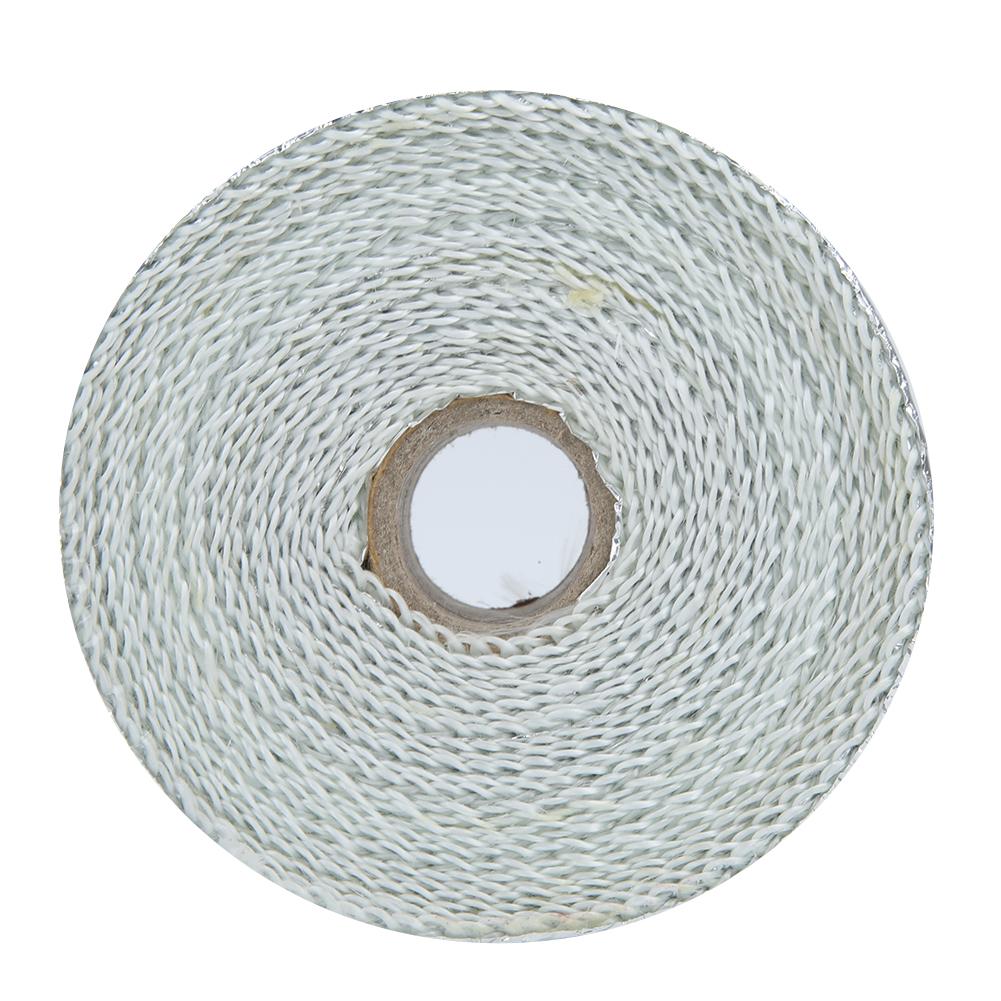 5m Silver Car Heat Insulation Exhaust Header Pipe Wrap Cloth with Strap Auto Accessories
