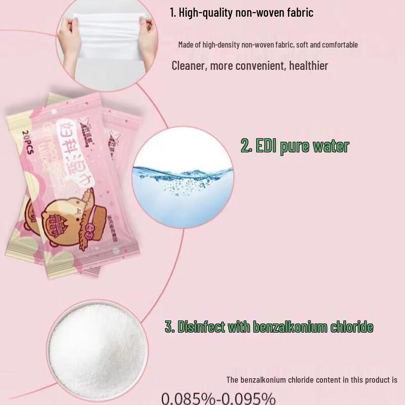 Haishi Hainuo Beishiwei Intimpfleisetücher, 10er-Pack