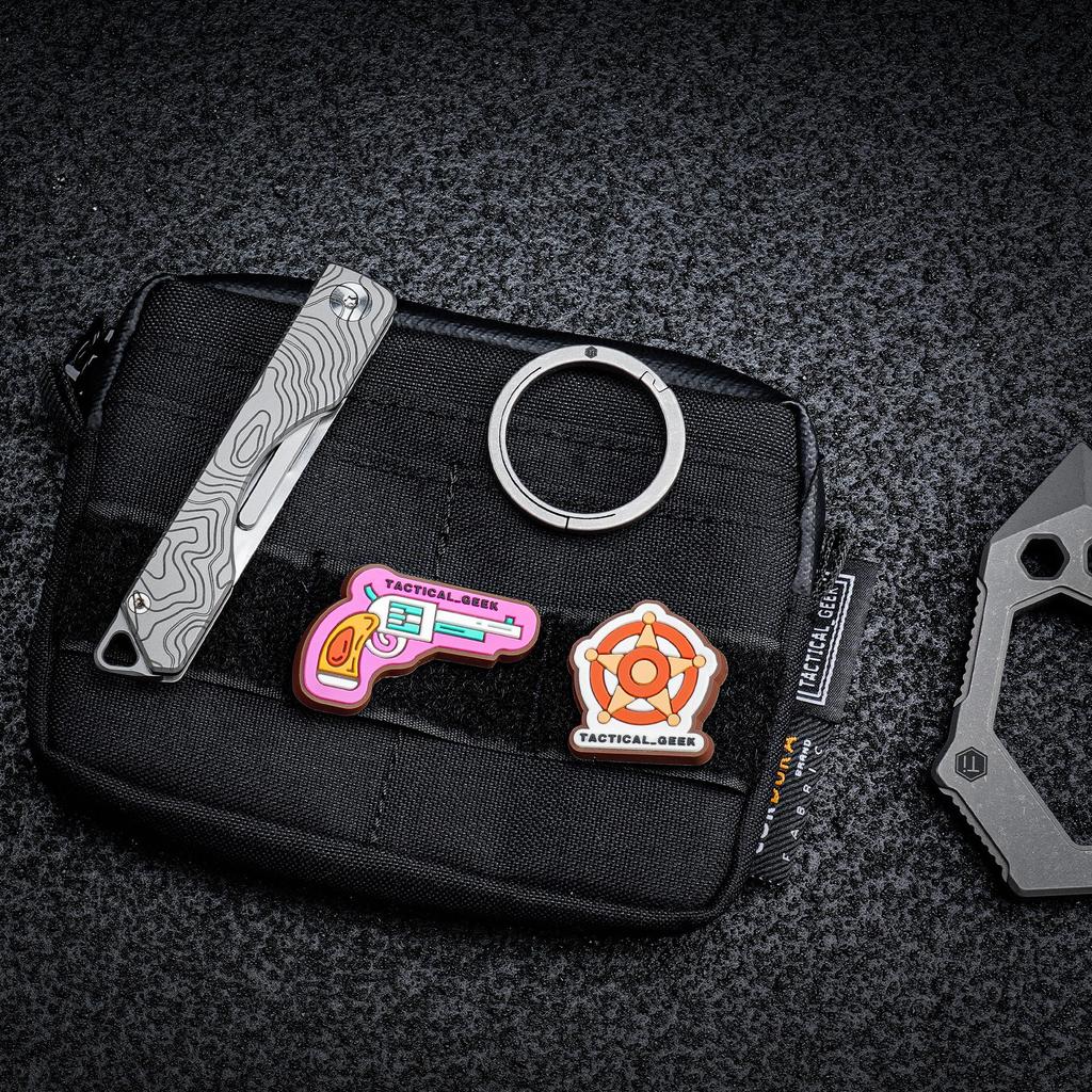 KeyUnity Titanium Key Rings, 22mm/32.5mm, Pack of 5, KA33, Round, Silver, Durable and Stylish, Keychain Hardware, High Strength, Lightweight, Rust-Res