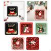 Christmas Candy Tins Xmas with Window Storage Tinplate Box Tin Gift for