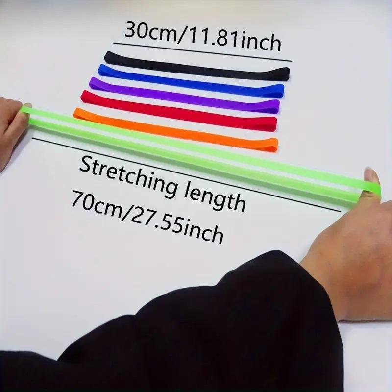 6-Piece Premium Windproof Silicone Beach Towel Strap - High Stretch, Bright Colors, Safe Fixation for Chairs, Swimming Pool and