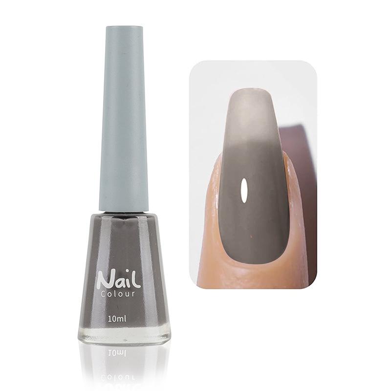 Oil-based Nail Polish Non-peeling Non-bake Fast-drying Lasting Nude Color Transparent Nail Salon Full Set of Nail Polish