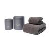 Nurture Towel Feel 2 Size Set, Boxed, Perfect As a Birthday Present or Housewarming Gift, Bath Towel + Face Towel, Charcoal (Gray), 100% Cotton
