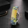 Cute Watch with a Flexible Bellows Stylish Analog One Size Fits Stainless Steel Quartz Fashion Accessory Perfect Gift for Bohemian-style Women's Band