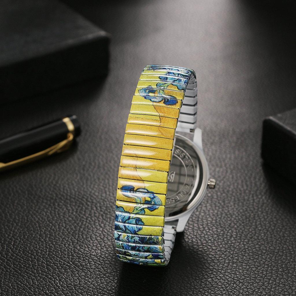 Cute Watch with a Flexible Bellows Stylish Analog One Size Fits Stainless Steel Quartz Fashion Accessory Perfect Gift for Bohemian-style Women's Band