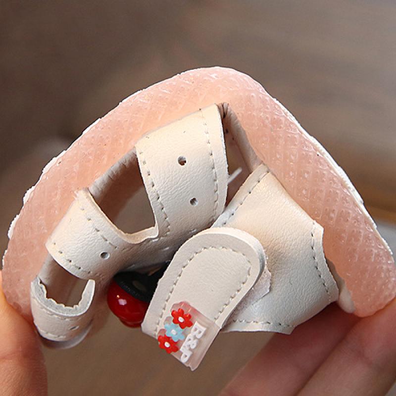 Sandalias ligeras para niña, zapatos de princesa de suela blanda, zapatos de verano para bebé de 1 a 3 años, zapatillas para niña