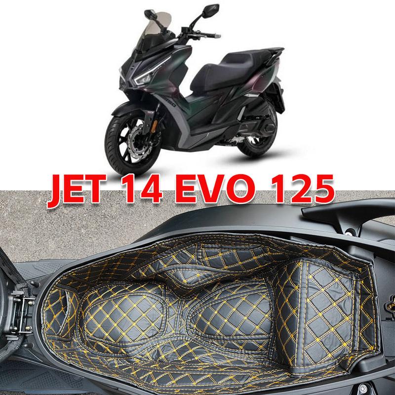 For SYM JET 14 EVO 125 150 200 Motorcycle Storage Box Leather Jet 14 Evo Sym Accessories Trunk Lining Seat Bucket Protector