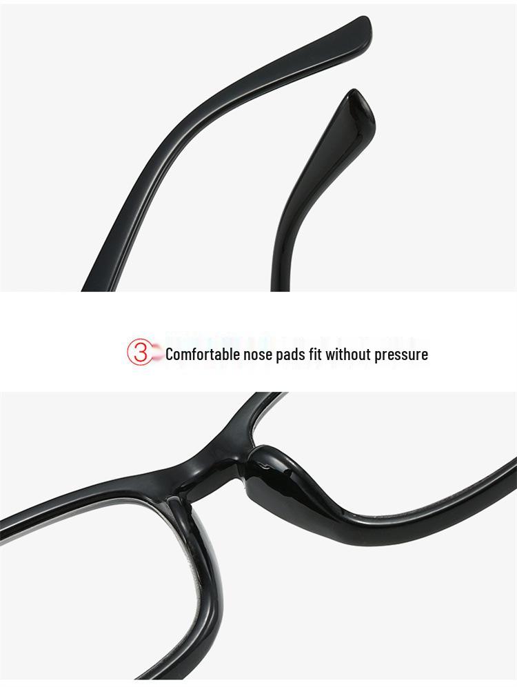 Women's Retro Square Multifocal Anti-Blue Light Reading Glasses for Distance and Near Vision