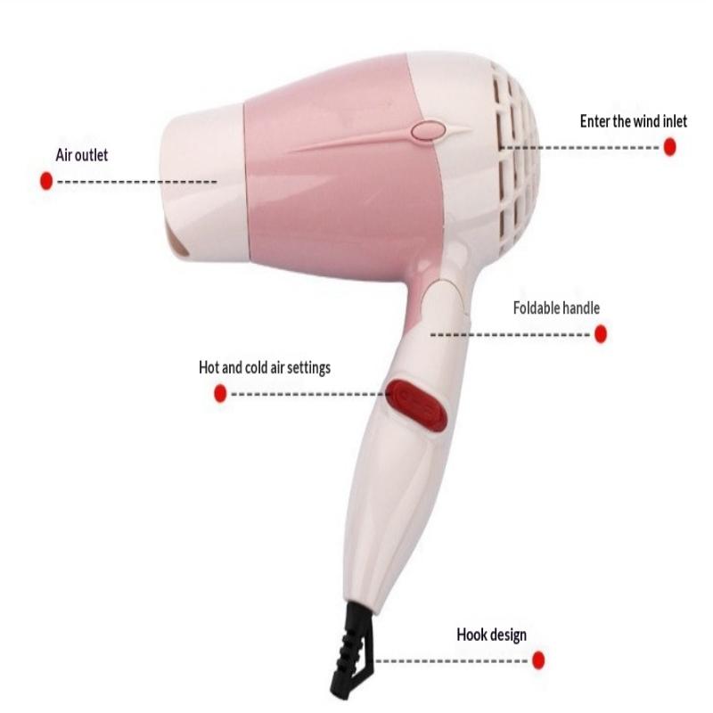Multi-Styler Mini Opvouwbare Haardroger 500W Lucht Anionen Haarverzorging Voor Reizen Haardroger Blaasdroger Draagbare Handheld Haardroger