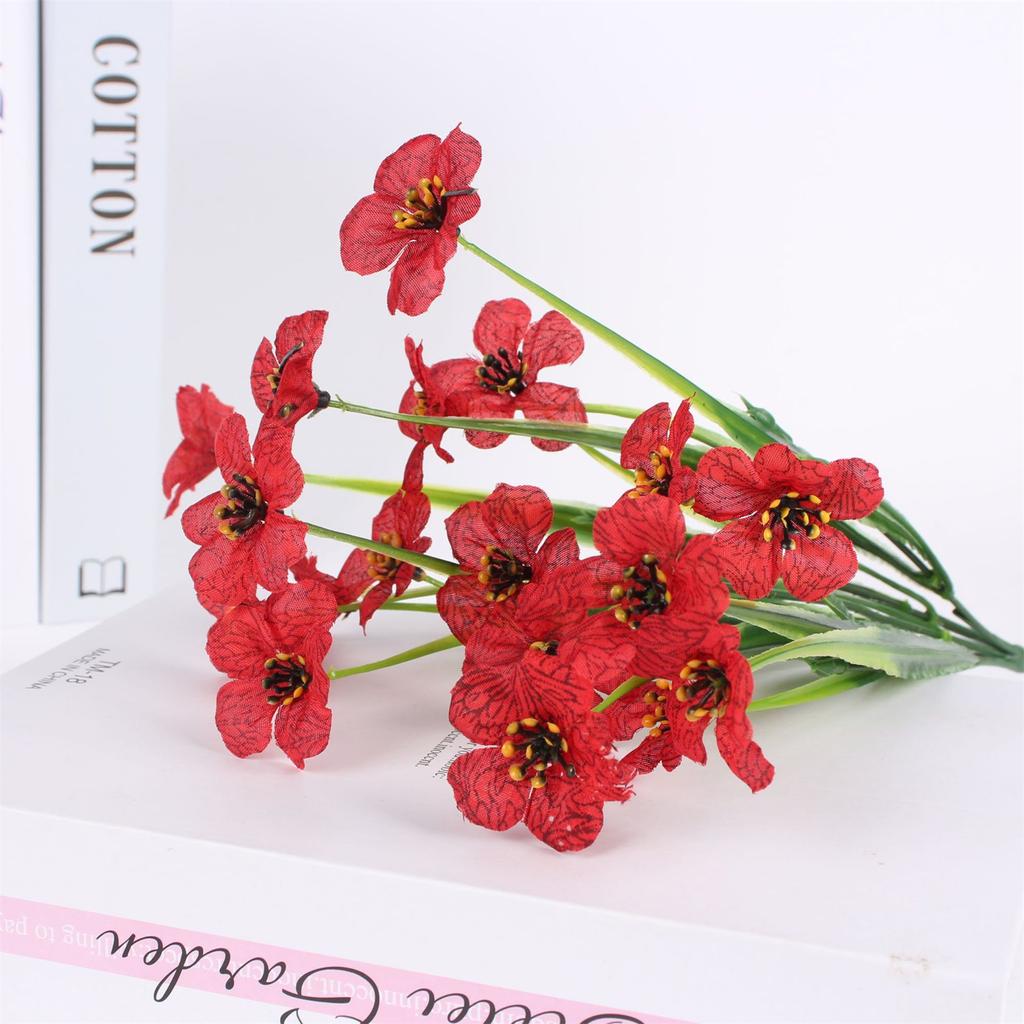 1/3 Bundle Outdoor Artificial Flowers No Fade Fake Violet Flowers for Home Outdoor Garden Patio Window Wedding Decoration