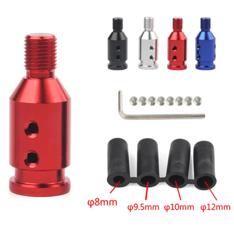 Universal Car Auto Aluminum Gear Shift Knob Adapter For Non Threaded Shifters
