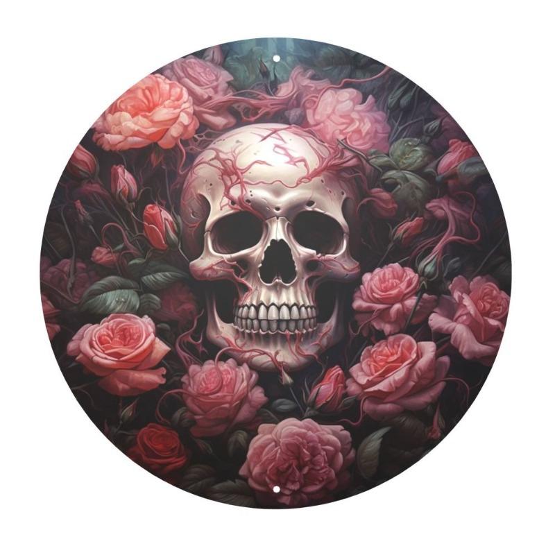 2D Flat Hanging Decorative Metal Sign Hand Painted Art