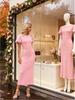 2026 Summer Elegance: High-End Slit Dress with Hip-Hugging Skirt
