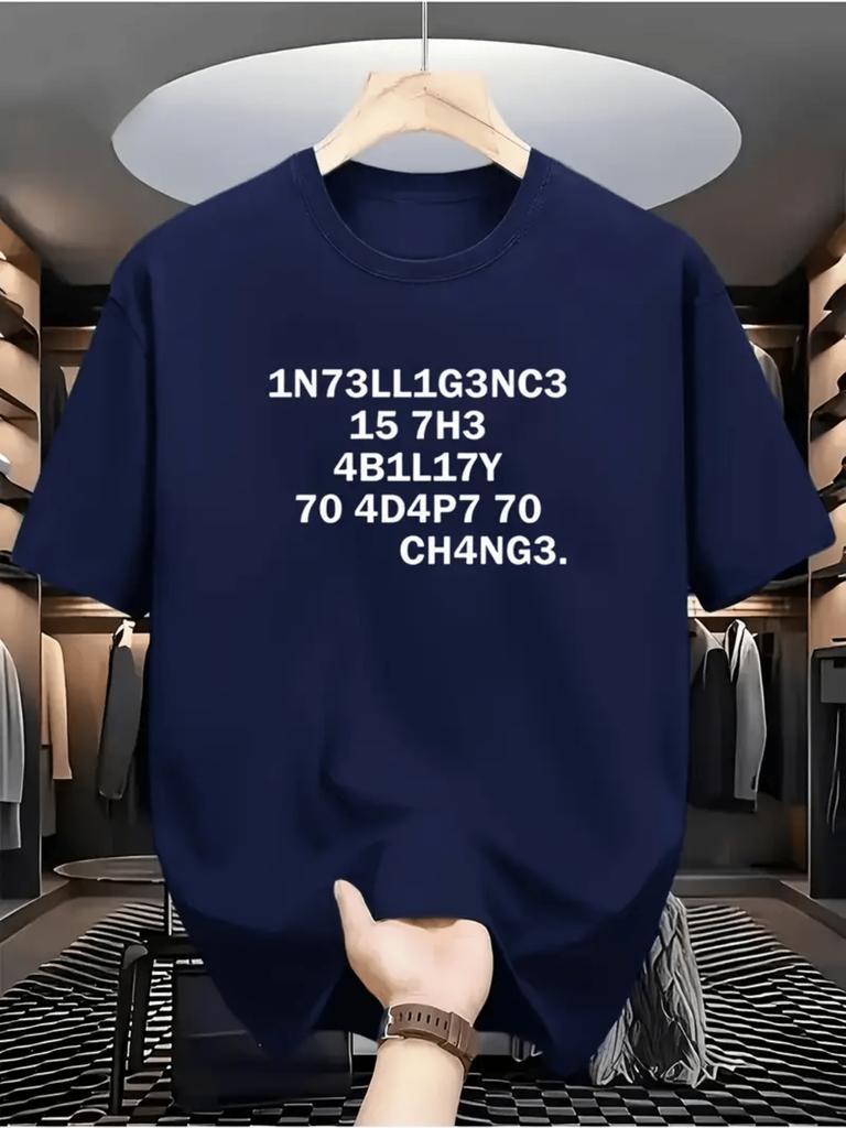 Text Retro T Shirt Unisex Unisex Nerd Hacker Funny Number Letter Slogan Print Short Sleeve Cotton Casual Tops