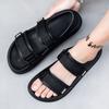 Couple's Hook and Loop Sandals Men's And Women's Summer Flat Sandals Beach Shoes Man Casual Shoes Outside Men's Sports Sandals