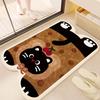 Cartoon Puppy Imitation Cashmere Floor Mat: Absorbent, Insulating Door Mat for Shower Room