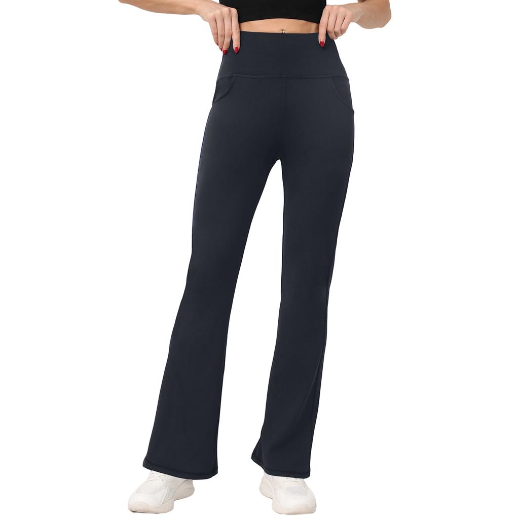 Women's Casual Slim-Fit High-Waisted Pants -Color Yoga Pants With Pockets