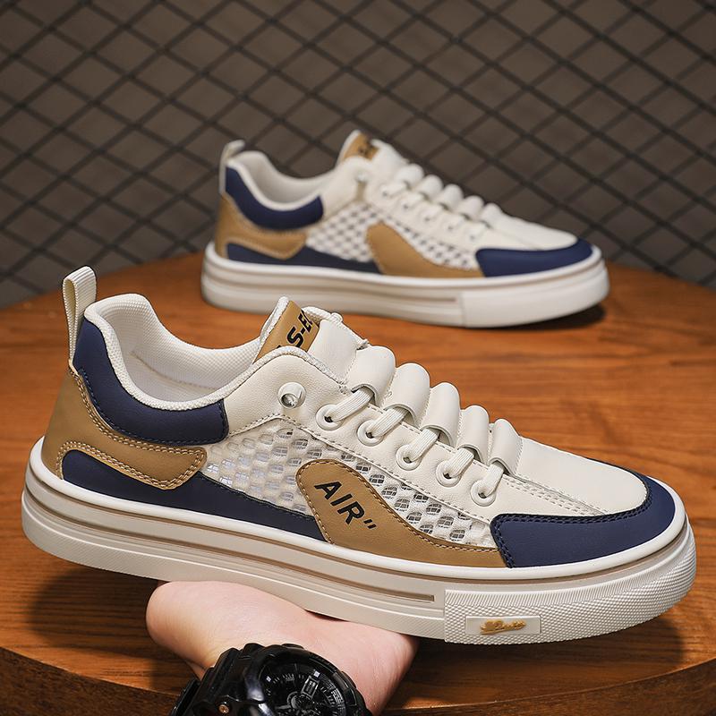Men's Shoes 2025 Summer New Breathable Mesh Sports Casual Shoes Trend Versatile Fashion Men's Board Shoes Student Tide Shoes