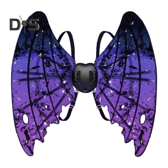 

Електричні крила метелика, що світяться, крило феї принцеси з музичним підсвічуванням, одягаються, крила ангела, аксесуари для костюмів для дівчаток, тварина фіолетовий