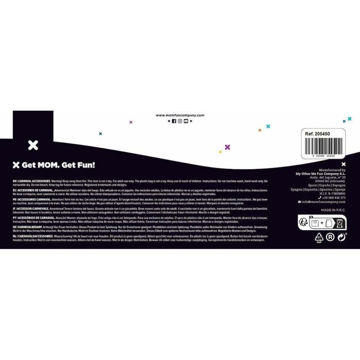 Halloween Schädel Dekoration - My Other Me - Leuchtende rote Augen - 39x48 cm - Mehrfarbig - Tischmontage