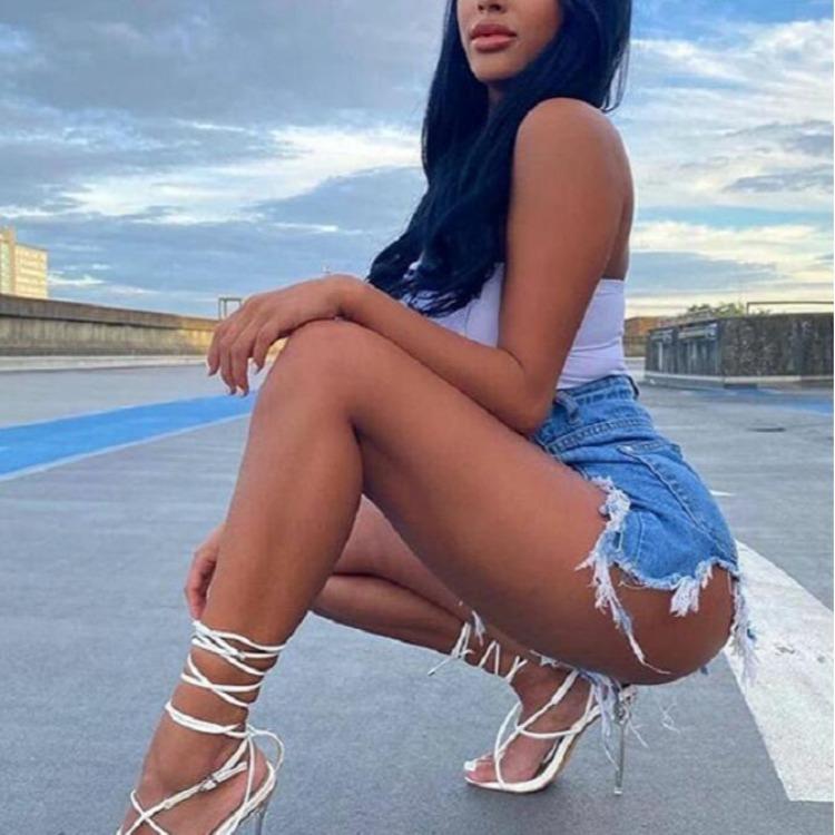 2022Shoes Woman Sexy Elegant Ankle Strappy Party Shoes Goldenhigh Heels Wedding Shoes Open Toe Shoes Zapatos 456