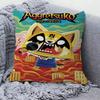 Aggretsuko Anime-Rock Anime Cushion Cover Inches Farmhouse Decor Home Throw Pillow Covers For Couch Decorations