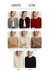 Women's Seven-Stitch Cable Knit Cashmere Cardigan - Long Sleeve, Loose Fit, Slimming, Warm, Round Neck, Single-Breasted