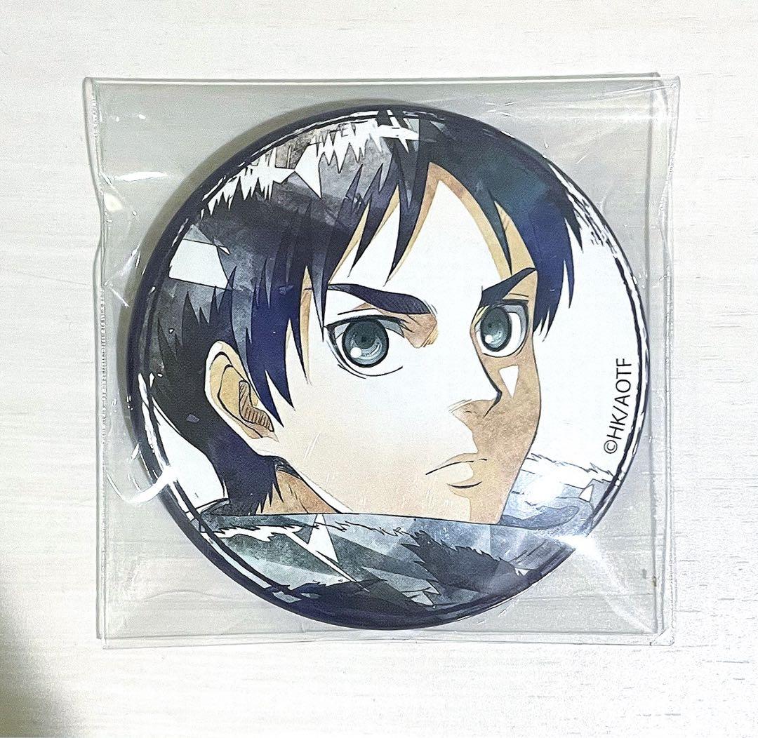 

[USED] Attack on Titan Eren Yeager Art-Pic Can Badge Scout Regiment