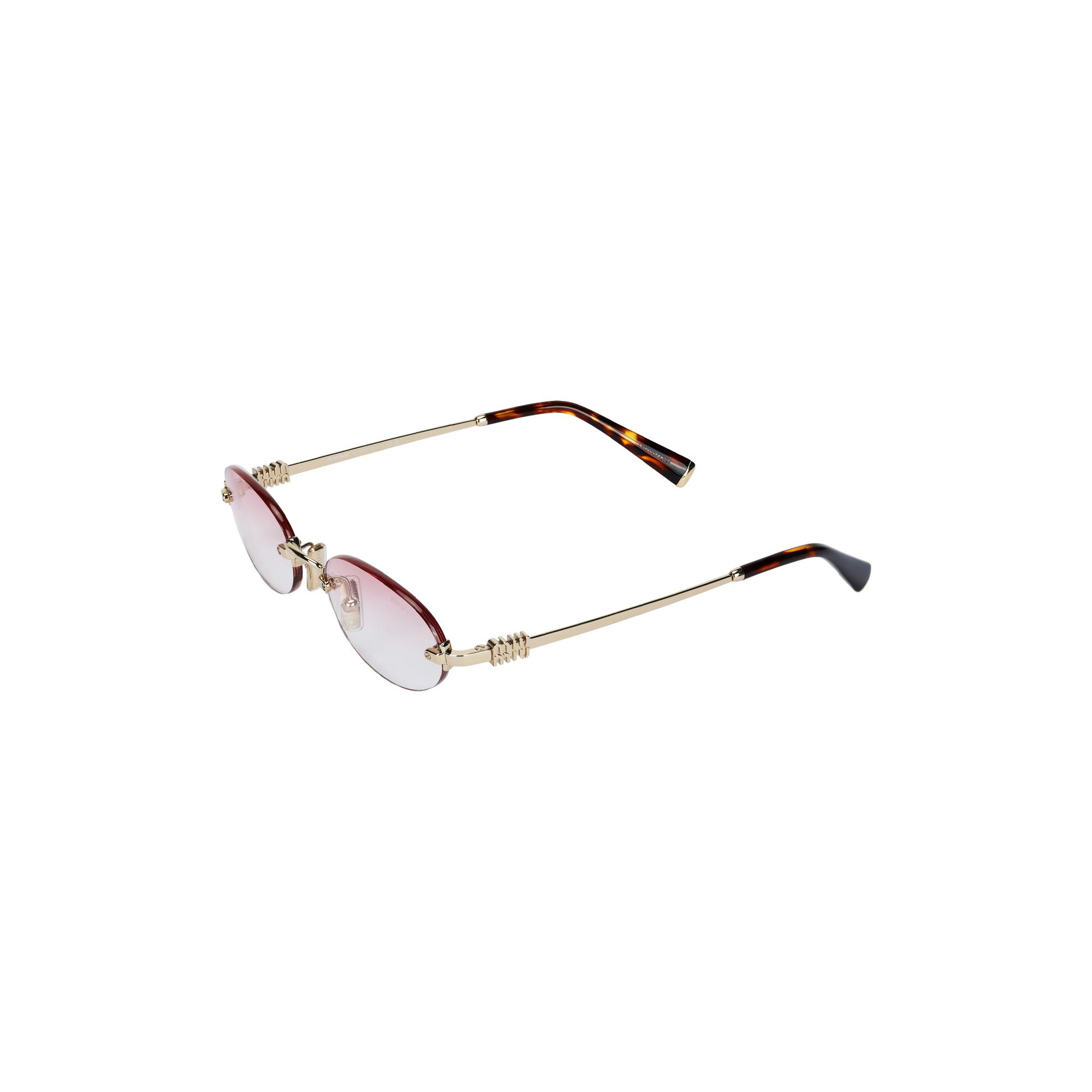 

Miu Miu Gradient Design Oval Sunglasses Unisex sunglasses Gold SMUA54_EZVN_FE70O_C_051 Eyeglass Case/Pouch+Box