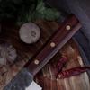 7.7 Inch Handmade Forged Kitchen Knife 5Cr15MoV Stainless Steel Blade Sharp Kiritsuke Knife Chef Cleaver Meat Slicing Vegetables