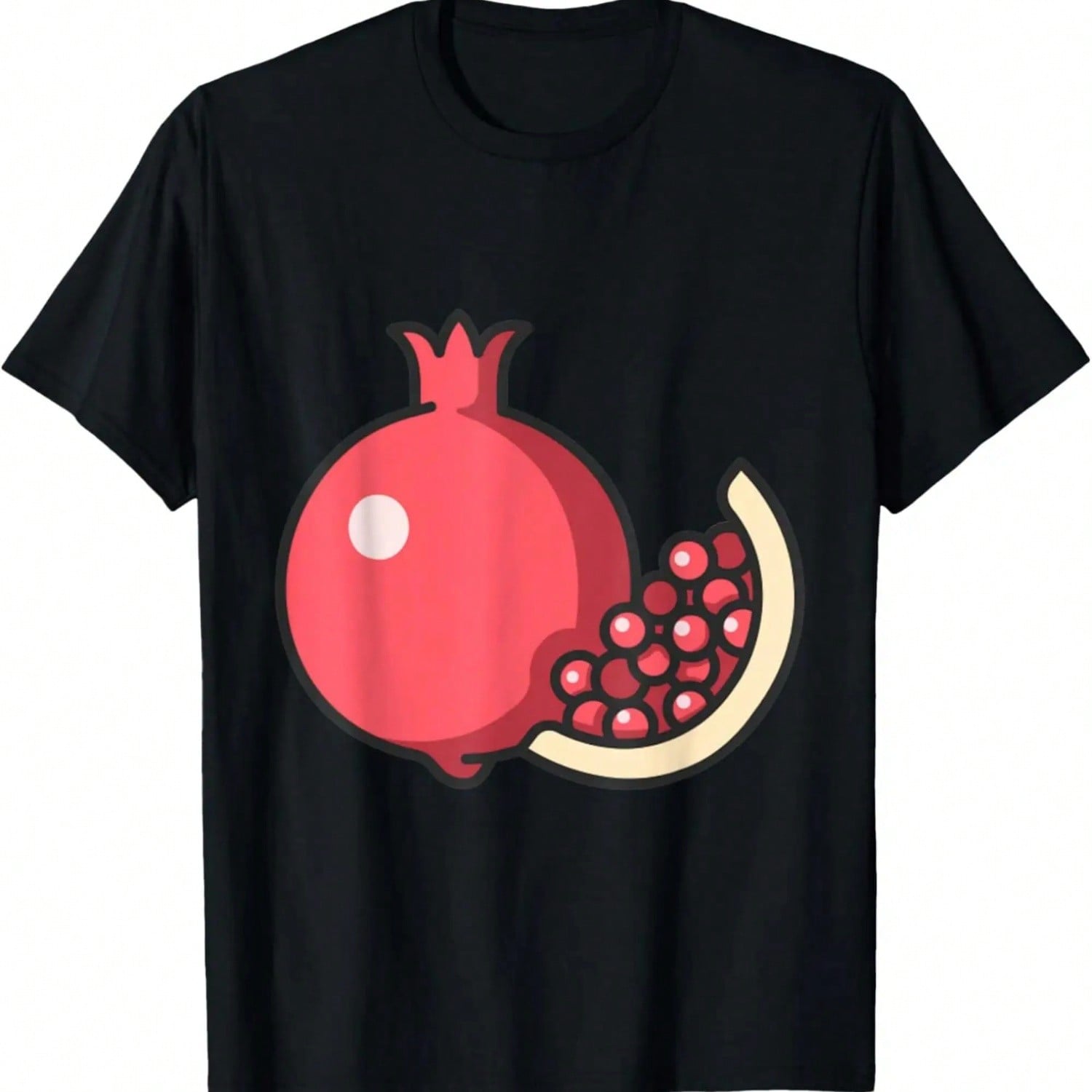 Mustache Pomegranate Costume For Fruits Lovers T-Shirt S разноцветный