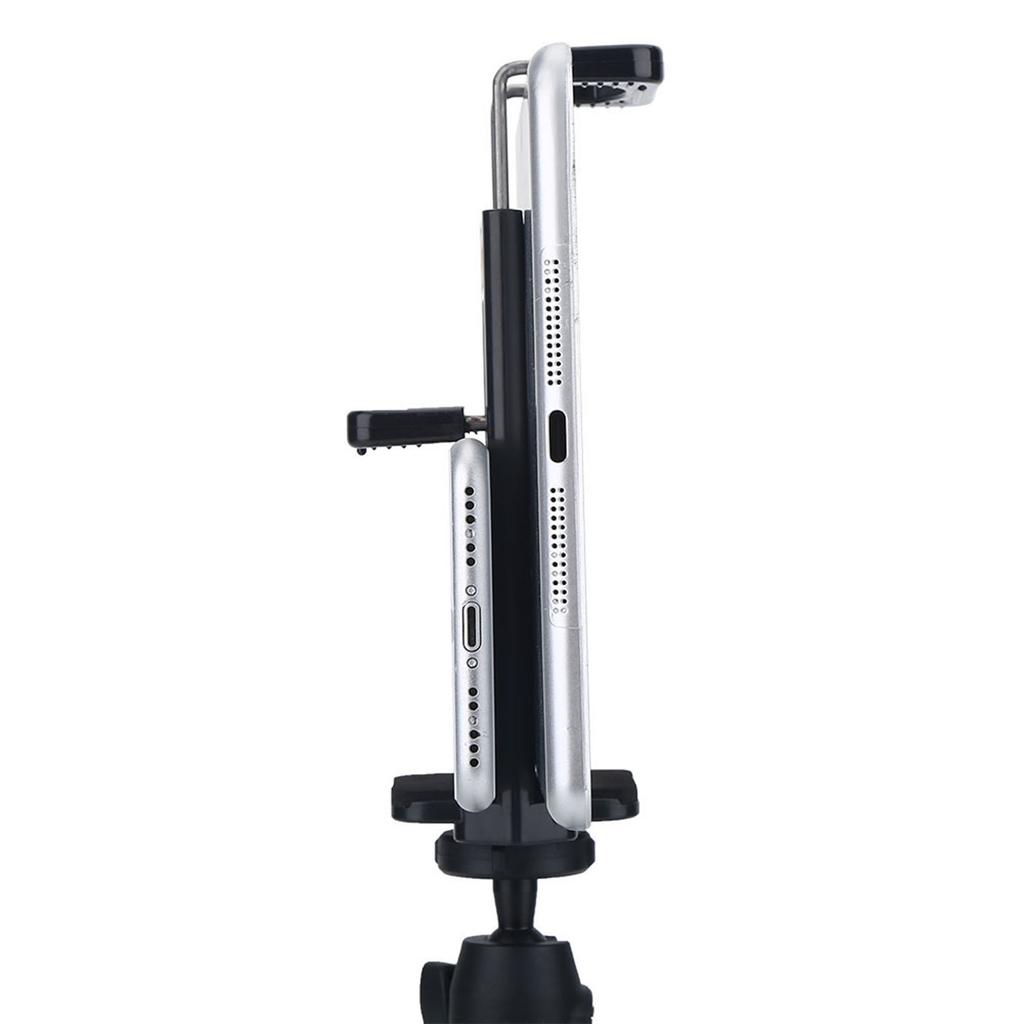1pc Tripod Adapter Phone Holder Clip Stand Mount Bracket Accessory For Phone Tablet Camera