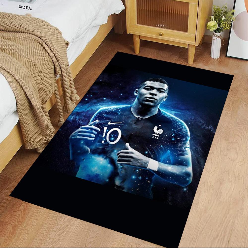 Star Player Kylian Mbappé Carpet Suitable for Game Room Decorate room Kitchen Dormitory Anti-slip Rug Decorate Offices