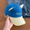 Pilot Glasses Sunglasses Pilot Hat Reverse Wear Color Matching Baseball Hat Adjustable Cat Ears Sunshade Hat Unisex