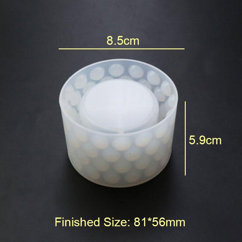 For Fun DIY Silicone Mold for Epoxy Resin Candle Holder Aromatherapy Candle Molds Clay Plaster Mould Drop Glue Mold