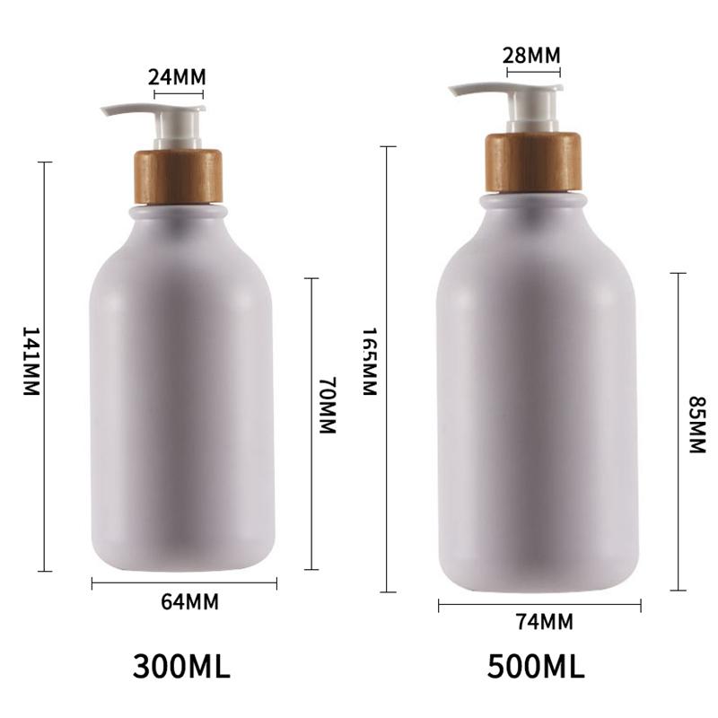 300/500Ml Liquid Soap Dispenser Bathroom Bottles Empty Pump Refillable Bathroom Shampoo Bottles Liquid Container Dispenser