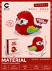 Parrot Micro Building Blocks Bird Cockatiel Budgerigar DIY Assembled Pigeon Macaw 3D Model Mini Brick Figures Toys For Kids