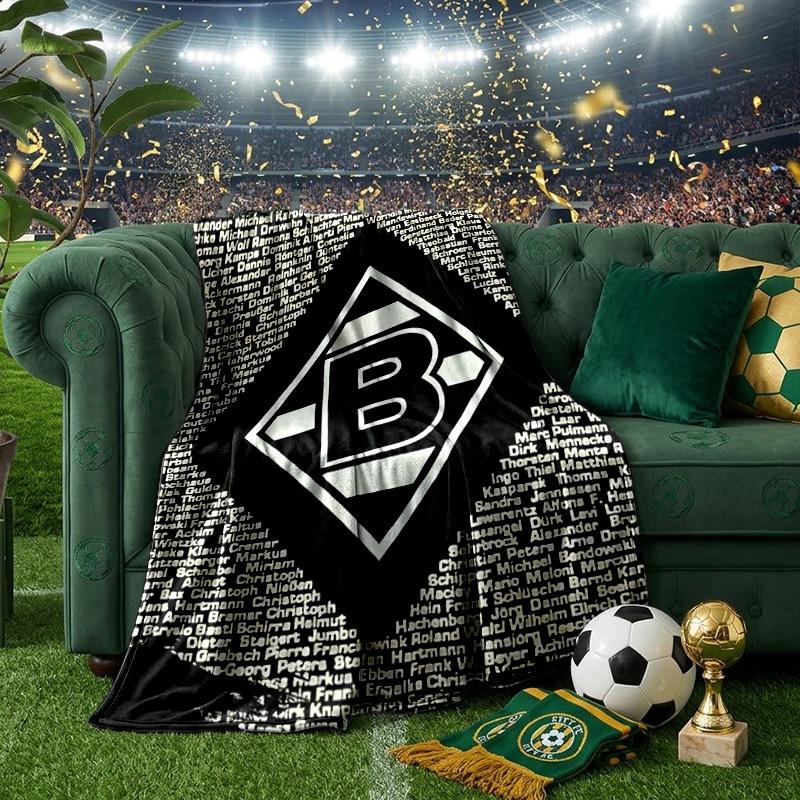 Coperta Borussia Verde Nera Leggera Coperta Ideale per il Letto Perfetta per Viaggi, Campeggio, Soggiorni, Uffici, Divani, Regalo di Natale per Fan