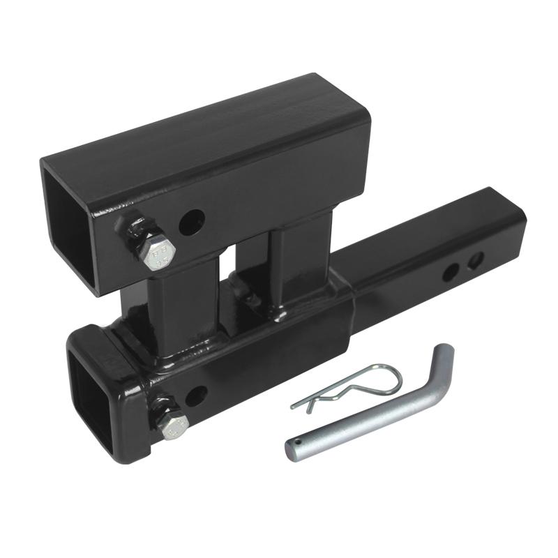 Dual 2-inch Extension Receiver trailer hitch for use trailer arm install Extension receiver