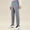 Anta Running Series Solid Color Mid-Rise Fleece Cuffed Knit Sports Pants Men Bottoms Coal-Gray 952345303-2